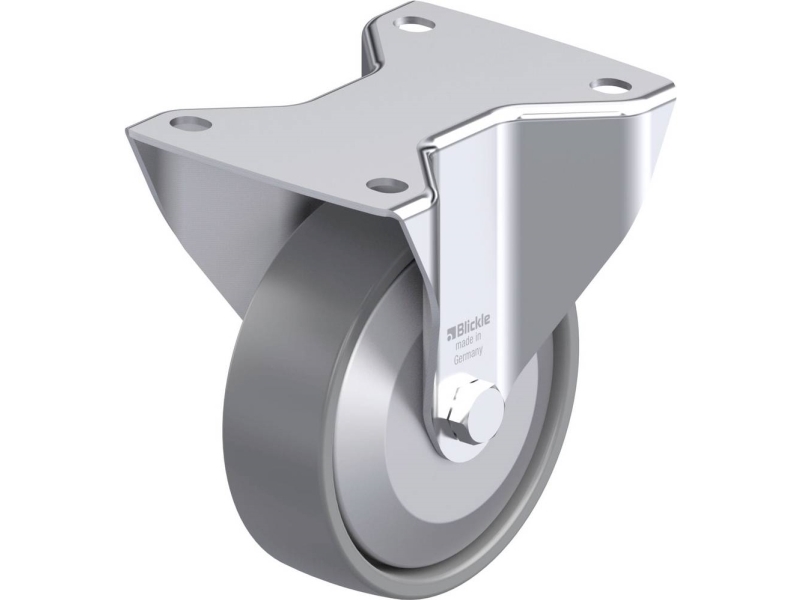 Blickle 946602 BK-PO 125KA-3-ELS-FA fast hjul i stål hjuldiameter 125 mm bärförmåga (max.) 300 kg 1 st | Verktyg & Verkstad - Infästning - Övriga Infästning | GameStuff