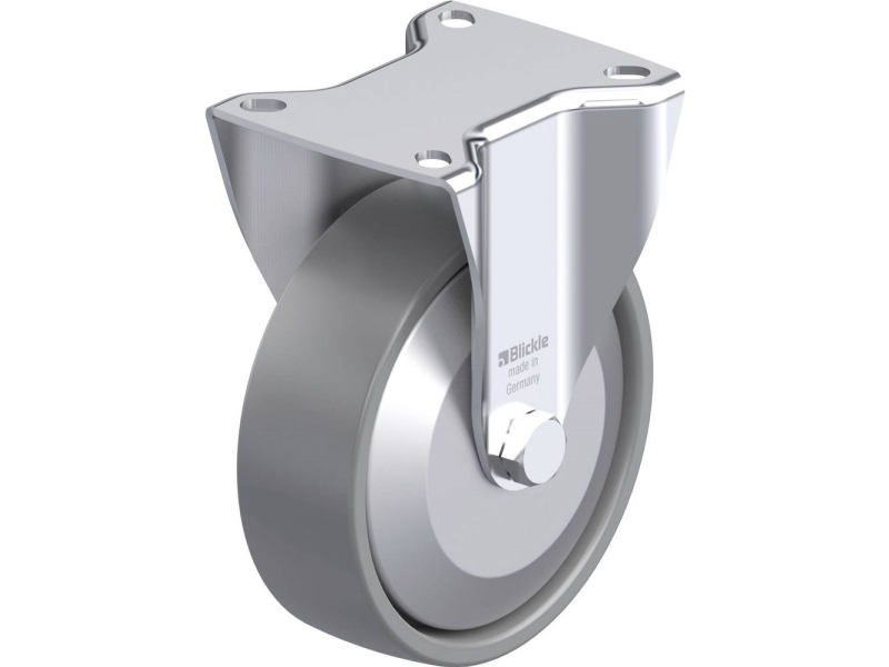Blickle 946601 BK-PO 125KA-1-ELS-FA fast hjul i stål, hjuldiameter 125 mm, bärförmåga (max) 300 kg, 1 st | Verktyg & Verkstad - Infästning - Övriga Infästning | GameStuff