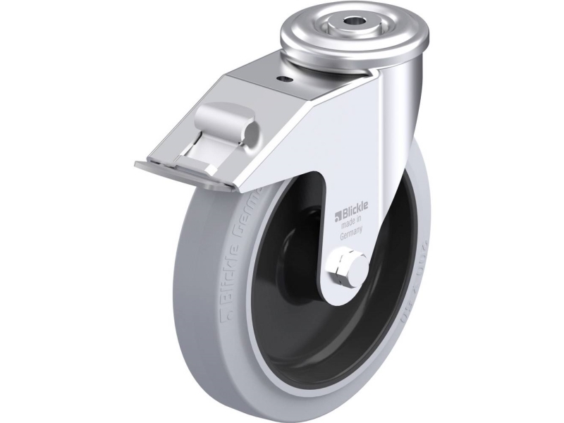 Blickle 488502 LER-POEV 200R-FI-SG Teräksinen kääntöpyörä Pyörän halkaisija: 200 mm Kantavuus (max.): 300 kg 1 kpl