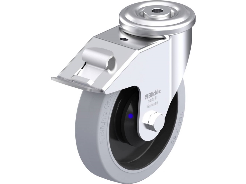 Blickle 960745 LER-POEV 161XKA-FI-SG styrhjul i stål hjuldiameter: 160 mm bärförmåga (max): 300 kg 1 st | Utomhus - Fiskeredskap - Fiskerullar | GameStuff