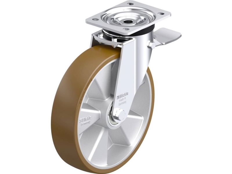 Blickle 917963 L-ALB 250K-3-ST styrhjul i stål hjuldiameter 250 mm bärförmåga (max.) 500 kg 1 st | Verktyg & Verkstad - Infästning - Övriga Infästning | GameStuff