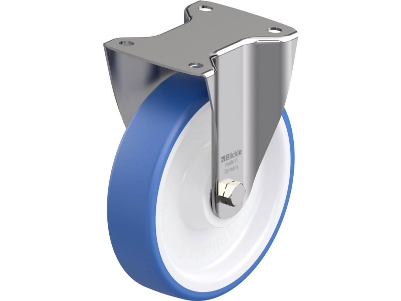 Blickle 937249 BX-POTHS 200XK fasta hjul i rostfritt stål hjuldiameter 200 mm bärförmåga (max.) 400 kg 1 st. | Verktyg & Verkstad - Infästning - Övriga Infästning | GameStuff