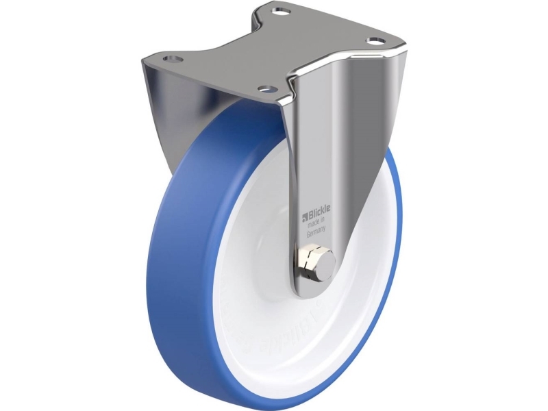 Blickle 937250 BX-POTHS 200XR fast hjul i rostfritt stål, hjuldiameter 200 mm, bärförmåga (max.) 400 kg | Verktyg & Verkstad - Infästning - Övriga Infästning | GameStuff