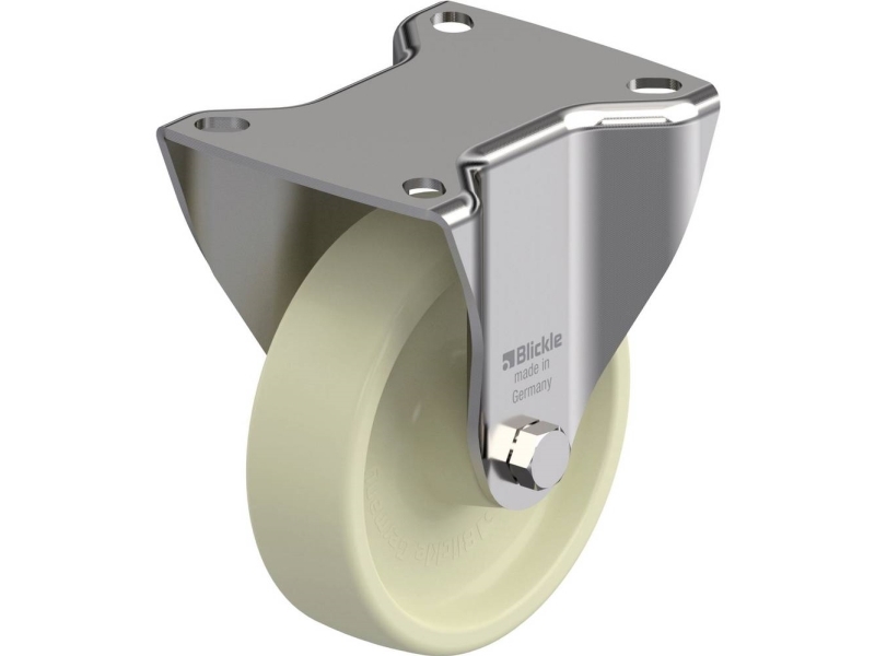 Blickle 869513 BX-POH 100G fasta hjul i rostfritt stål hjuldiameter: 100 mm bärförmåga (max): 240 kg, 1 st | Verktyg & Verkstad - Infästning - Övriga Infästning | GameStuff