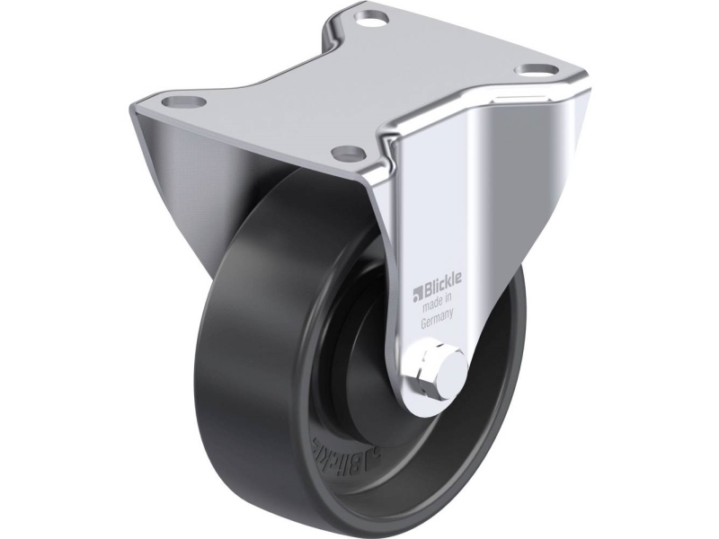 Blickle 953131 B-PP 100KA fasta hjul i stål - 100 mm - 160 kg (1 st) | Verktyg & Verkstad - Infästning - Övriga Infästning | GameStuff