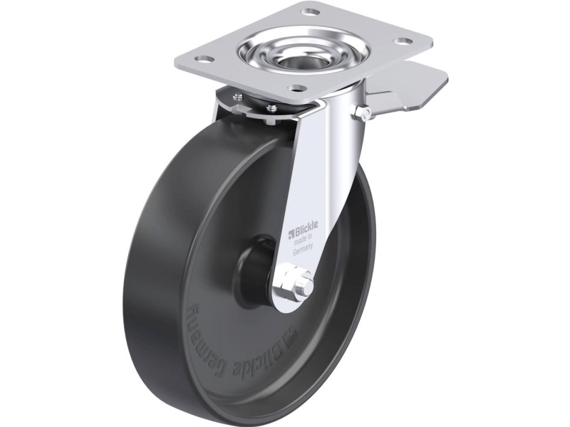 Blickle 648147 Le-Pp 200G-St Lenkrolle Aus Stahl - Raddurchmesser 200 Mm - Tragfähigkeit (Max.) 300 Kg - 1 Stk