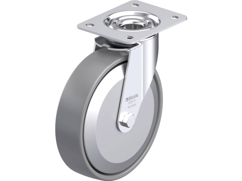 Blickle 946639 LE-PO 200G-ELS-FA Teräksinen kääntöpyörä Pyörän halkaisija: 200 mm Kantavuus (max.): 300 kg 1 kpl