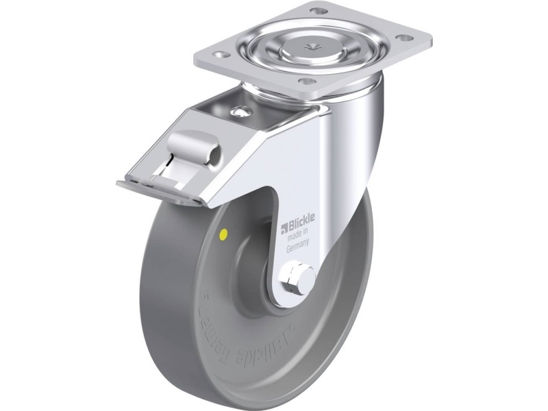 Blickle 881680 LH-PO 200K-FI-ELS styrhjul i stål, hjuldiameter 200 mm, bärförmåga max 600 kg, 1 st | Utomhus - Fiskeredskap - Fiskerullar | GameStuff