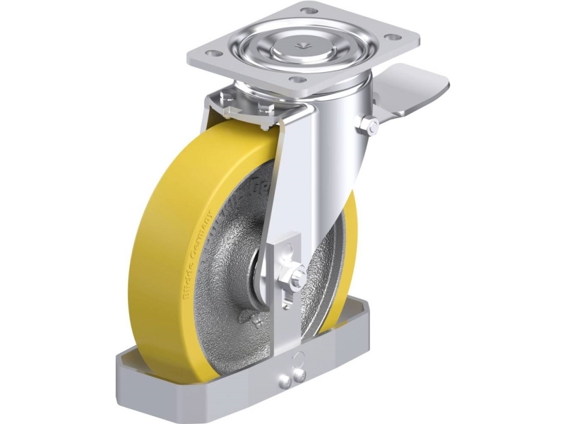 Blickle 890800 LH-GTH 200K-ST-FS Teräksinen kääntöpyörä Pyörän halkaisija: 200 mm Kantavuus (max.): 900 kg 1 kpl