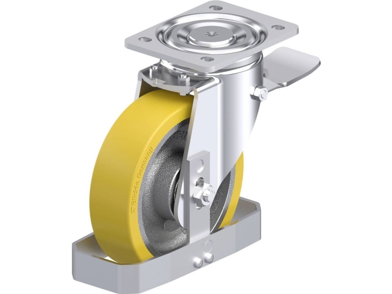 Blickle 929993 Lh-Gth 175K-St-Fs Lenkrolle Stahl 175 Mm, 875 Kg