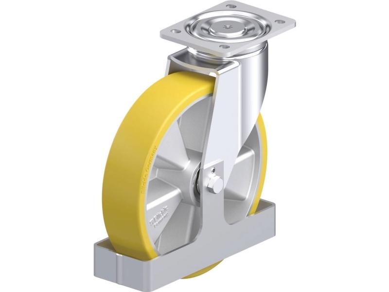 Stahl-Lenkrolle Blickle 880381 Lh-Alth 250K-Fs, Raddurchmesser 250 Mm, Traglast Max. 900 Kg, 1 Stk