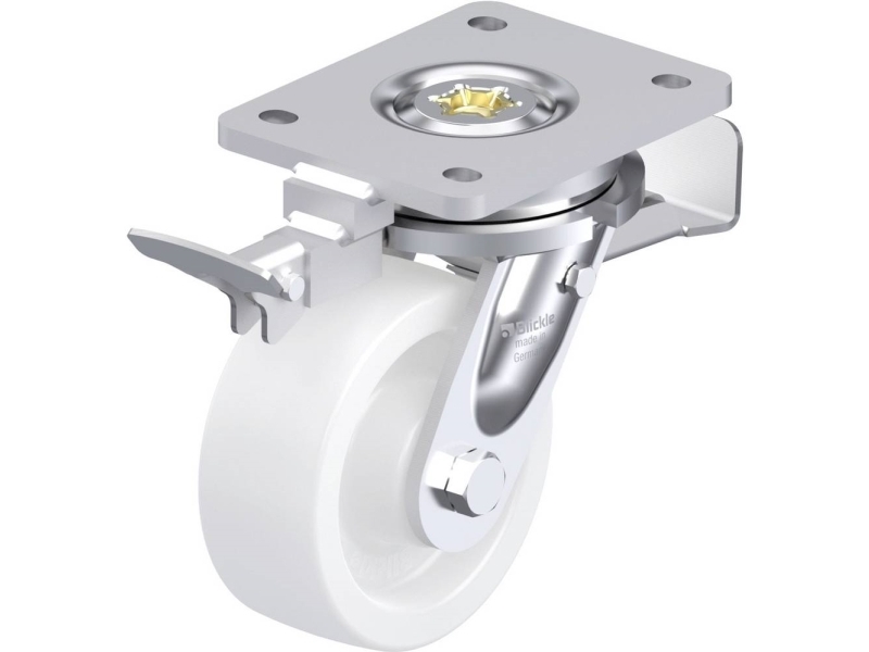 Blickle 852990 Lo-Spo 127G-St-Ri4 Lenkrolle Für Schwere Last - Raddurchmesser 125 Mm, Tragfähigkeit (Max.) 750 Kg - 1 St.