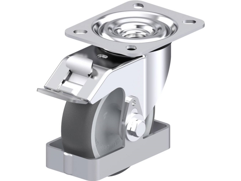 Blickle 938752 L-PATH 100G-FI-FS styrhjul i stål, hjuldiameter 100 mm, bärförmåga (max) 200 kg, 1 st | Verktyg & Verkstad - Infästning - Övriga Infästning | GameStuff