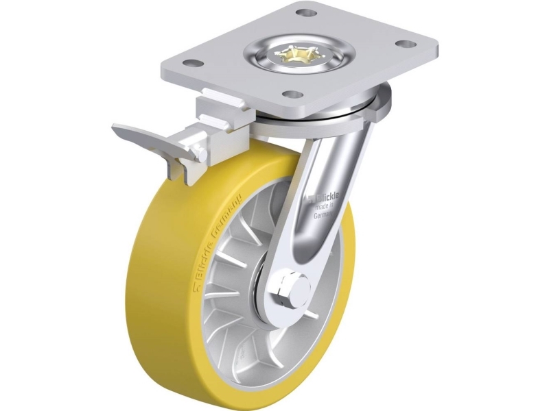 Blickle 936767 Lo-Alth 162K-Ri4 Lenkrolle Für Schwere Last, Raddurchmesser 160 Mm, Tragfähigkeit (Max.) 950 Kg, 1 Stk