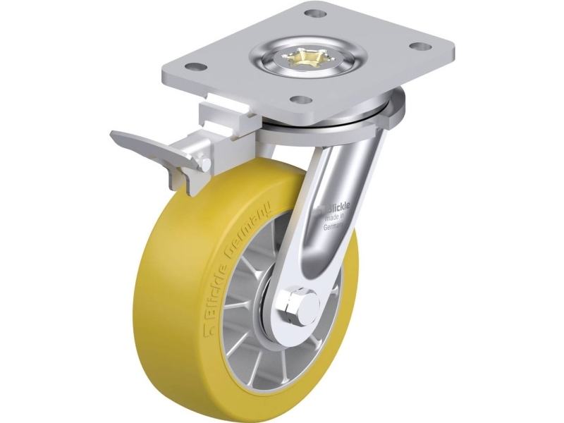 Blickle 936748 Lo-Alth 152K-Ri4 Lenkrolle Für Schwere Last, Raddurchmesser 150 Mm, Tragfähigkeit Max. 900 Kg, 1 Stk