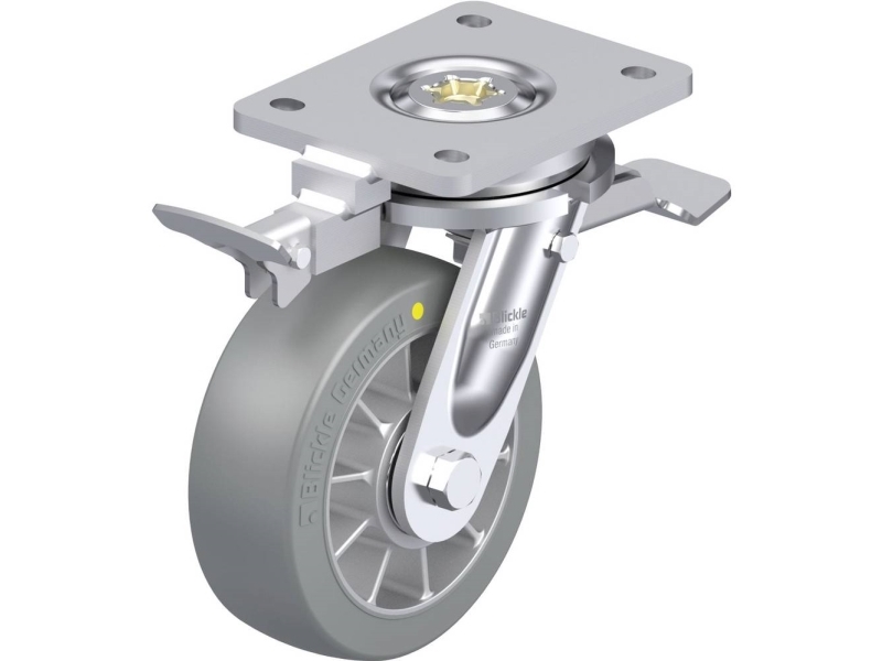 Blickle 936751 Lo-Alth 152K-St-As-Ri4 Lenkrolle Für Schwere Last - Raddurchmesser 150 Mm, Tragfähigkeit (Max.) 900 Kg, 1 St.