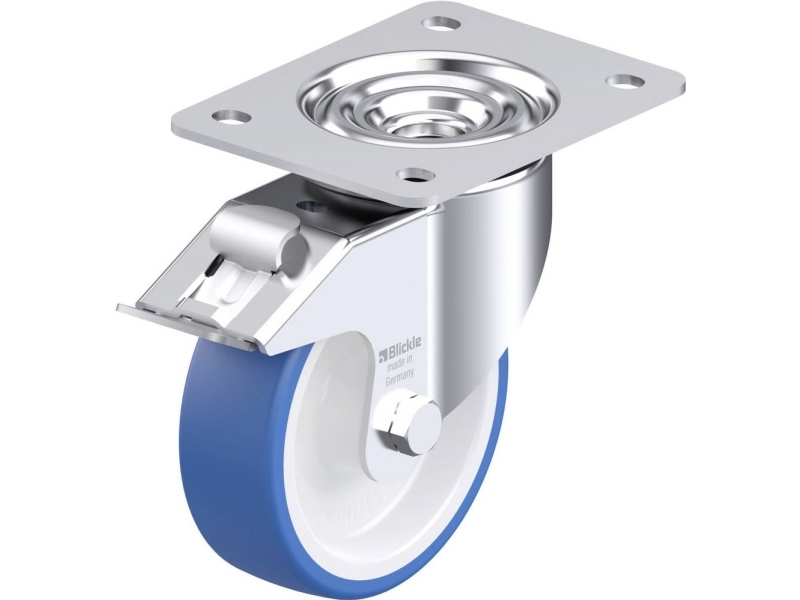 Blickle 936418 LK-POTHS 125R-3-FI styrhjul i stål, hjuldiameter 125 mm, bärförmåga (max) 275 kg, 1 st. | Utomhus - Fiskeredskap - Fiskerullar | GameStuff