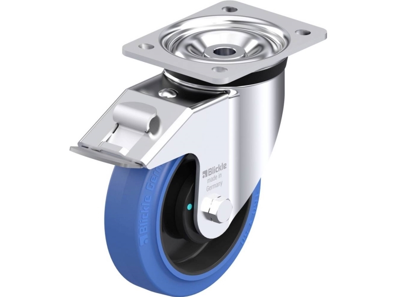 Blickle 851217 LK-POEV 160KAD-FI-SB styrhjul i stål, hjuldiameter 160 mm, bärförmåga max. 400 kg (1 st.) | Verktyg & Verkstad - Infästning - Övriga Infästning | GameStuff