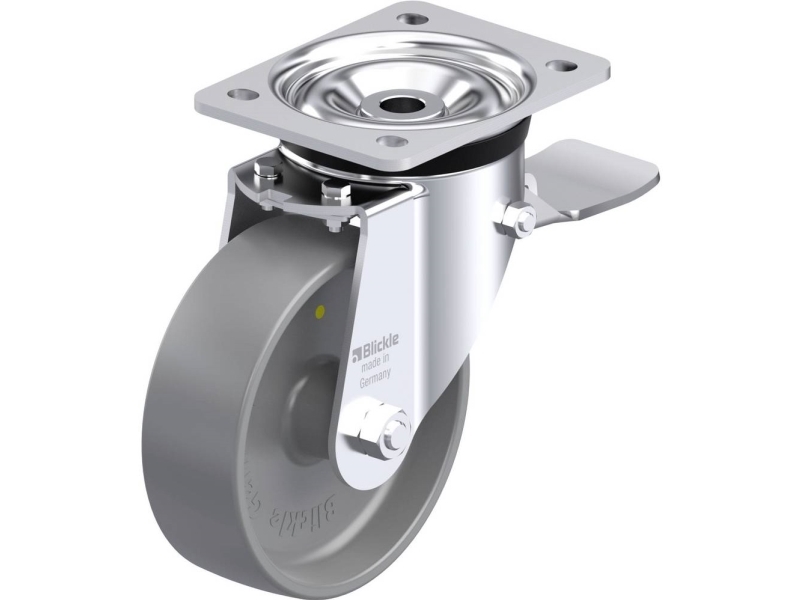 Blickle 936948 LK-PO 150G-ST-ELS styrhjul i stål 150 mm, 400 kg (1 st.) | Verktyg & Verkstad - Infästning - Övriga Infästning | GameStuff