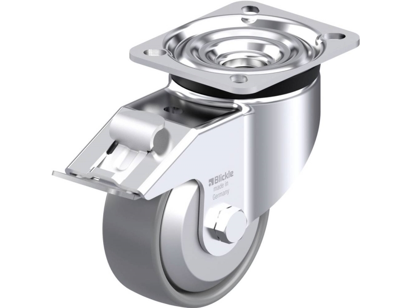 Blickle 946779 LK-PO 100G-1-FI-ELS-FA styrhjul i stål hjuldiameter: 100 mm bärförmåga (max): 280 kg 1 st | Verktyg & Verkstad - Infästning - Övriga Infästning | GameStuff