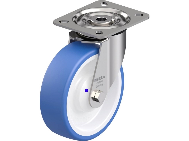 Blickle 937263 LX-POTHS 125XKA styrhjul i rostfritt stål hjuldiameter 125 mm bärförmåga (max.) 250 kg 1 st | Huset - Inredning - Hjul för möbler | GameStuff