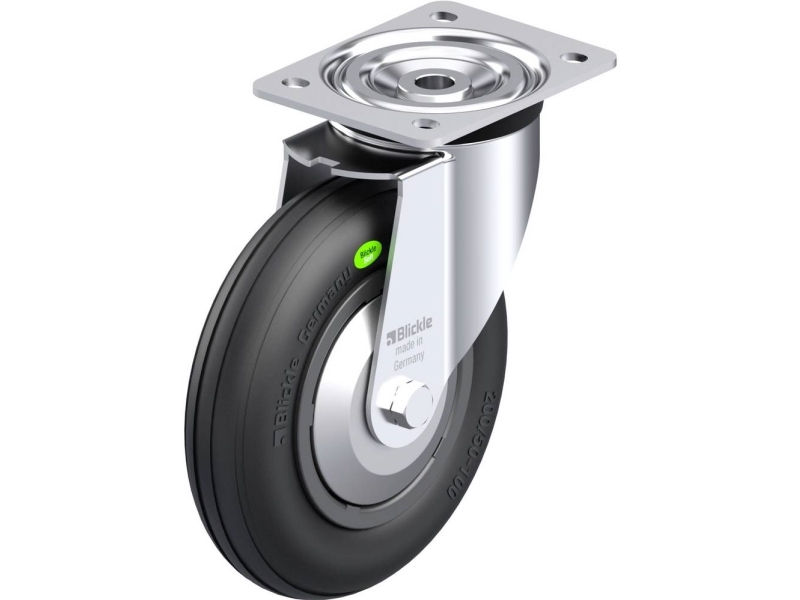 Blickle 849965 L-Vwpp 200R-Fa Lenkrolle Stahl Raddurchmesser 200 Mm Tragfähigkeit (Max.) 100 Kg 1 Stk