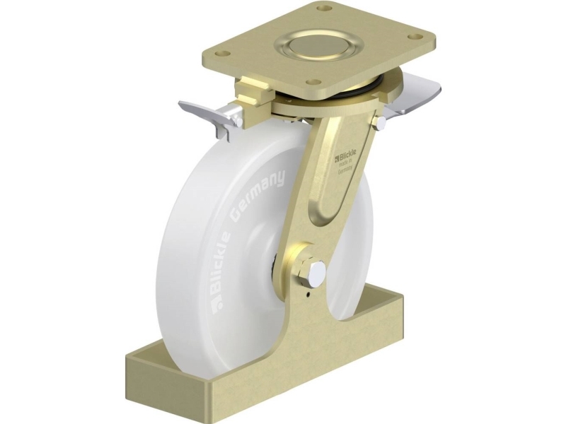 Blickle 879346 Ls-Spo 251K-St-Ri4-Fs Lenkrolle Für Schwere Last Raddurchmesser 250 Mm Tragfähigkeit Max. 1500 Kg (1 Stk.)