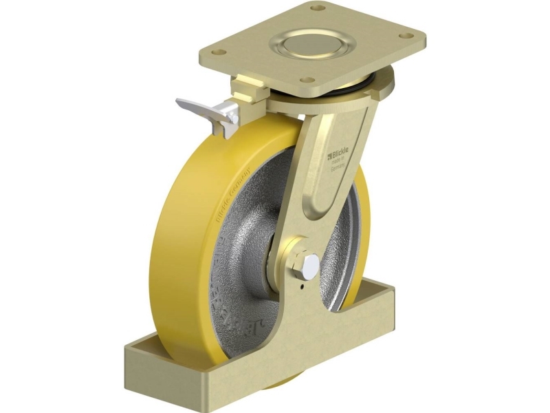 Blickle 908906 Ls-Gth 250K-Ri4-Fs Lenkrolle Für Schwere Last, Raddurchmesser 250 Mm, Max. 1500 Kg, 1 Stk