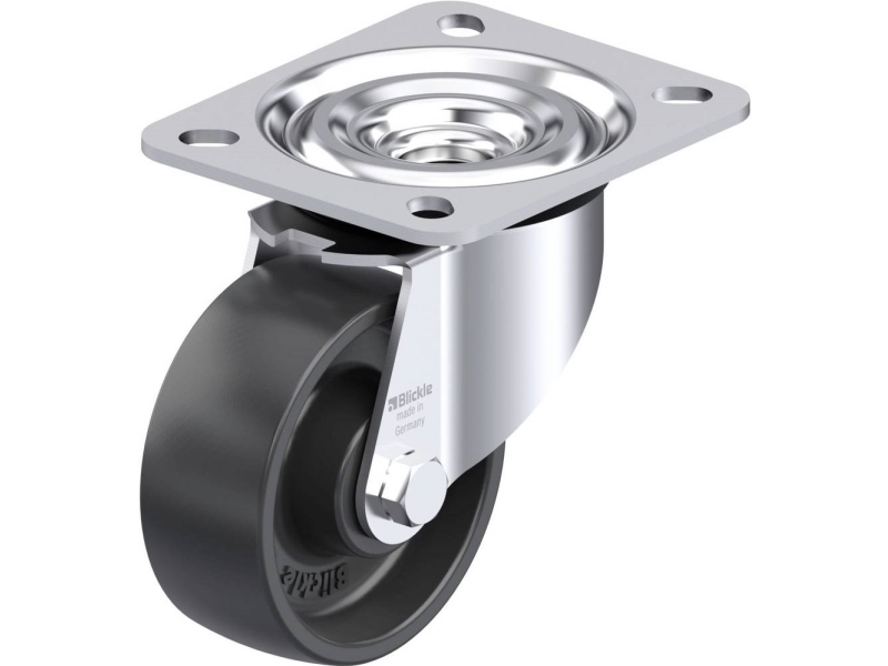 Blickle 45997 L-PP 80R styrhjul i stål, hjuldiameter 80 mm, bärförmåga max 120 kg (1 st) | Verktyg & Verkstad - Infästning - Övriga Infästning | GameStuff