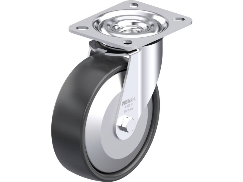 Blickle styrhjul stål 61374 L-PP 125R-FA, Ø125 mm, max 200 kg | Verktyg & Verkstad - Infästning - Övriga Infästning | GameStuff