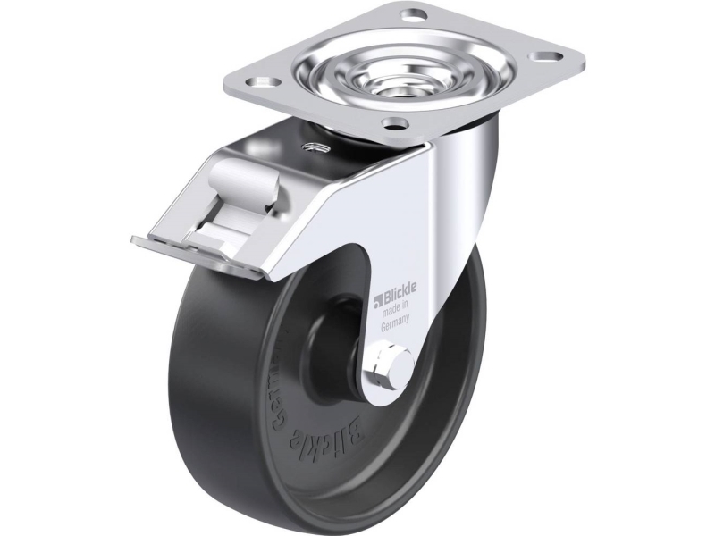 Blickle 1685 L-PP 125G-FI styrhjul i stål hjuldiameter 125 mm bärförmåga (max) 200 kg 1 st | Utomhus - Fiskeredskap - Fiskerullar | GameStuff