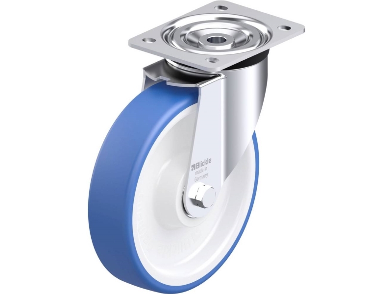 Blickle 948122 L-POTHS 200XK styrhjul i stål, hjuldiameter 200 mm, bärförmåga (max) 400 kg, 1 st | Verktyg & Verkstad - Infästning - Övriga Infästning | GameStuff