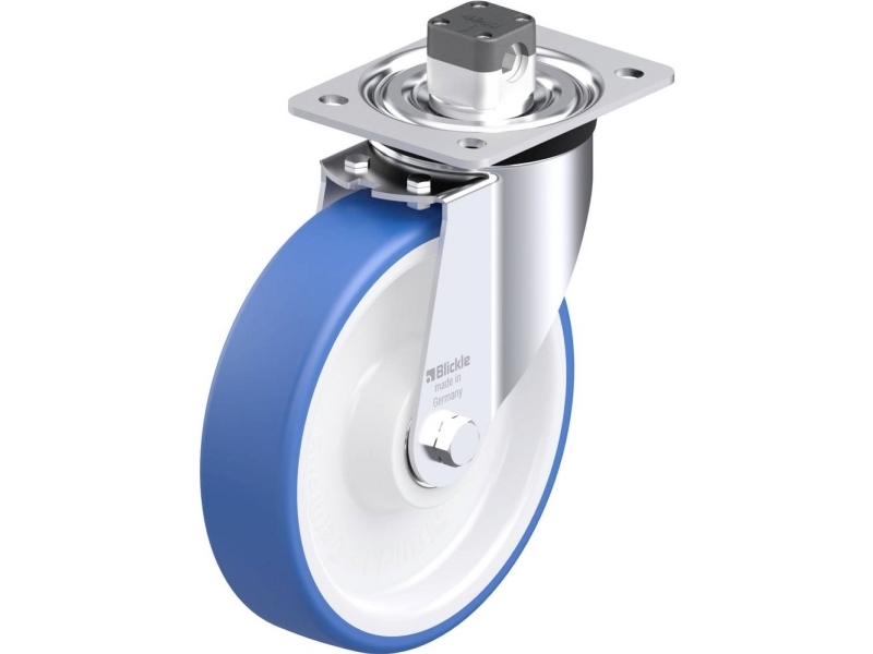 Blickle 936272 L-POTHS 200K-CS11 styrhjul i stål, hjuldiameter 200 mm, bärförmåga (max) 400 kg, 1 st | Huset - Inredning - Hjul för möbler | GameStuff