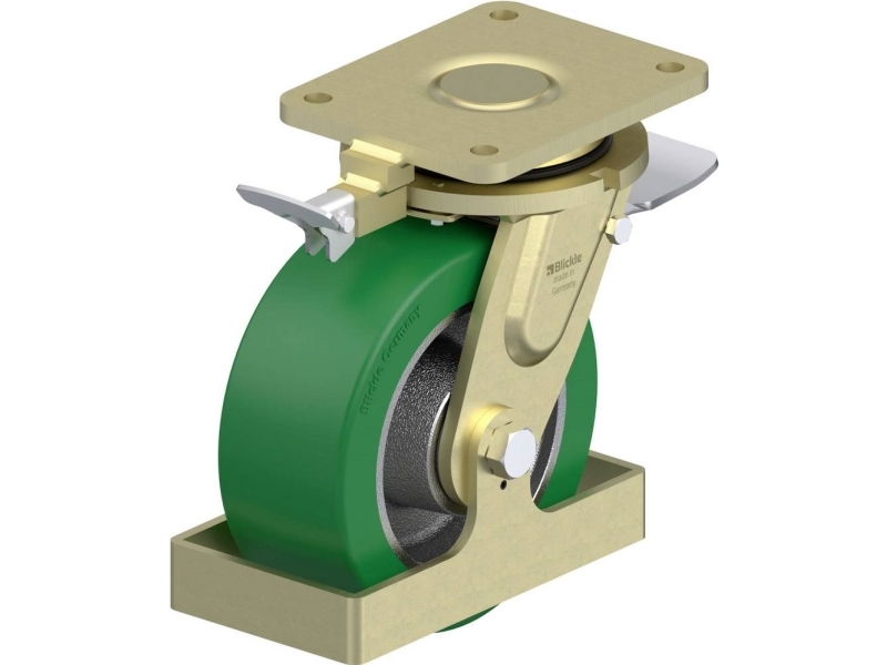 Blickle 871793 Ls-Gst 202K-St-Ri4-Fs Lenkrolle Für Schwere Last – Raddurchmesser 200 Mm – Tragfähigkeit (Max.) 1200 Kg – 1 Stk