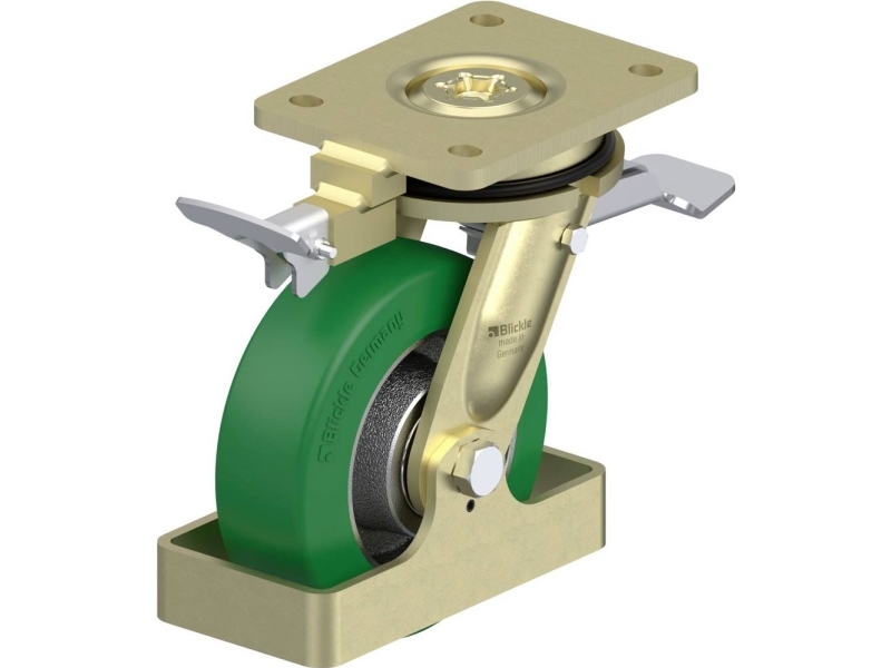 Blickle 904463 Ls-Gst 150K-St-Ri4-Fs Lenkrolle Für Schwere Last, Raddurchmesser 150 Mm, Tragfähigkeit (Max.) 570 Kg, 1 Stk