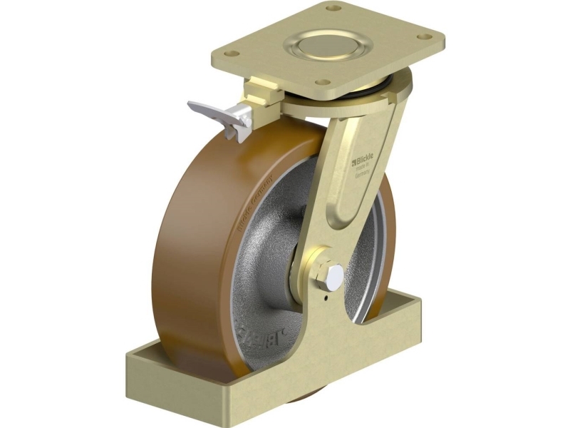 Blickle 909080 LS-GB 252K-RI4-FS Raskaan sarjan kääntyvä pyörä Pyörän halkaisija: 250 mm Kantavuus (max.): 1800 kg 1 kpl