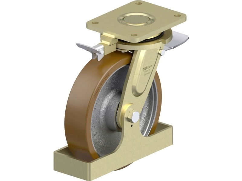 Blickle 847309 Ls-Gb 250K-St-Ri4-Fs Lenkrolle Für Schwere Last 250 Mm 1500 Kg (1 Stk.)