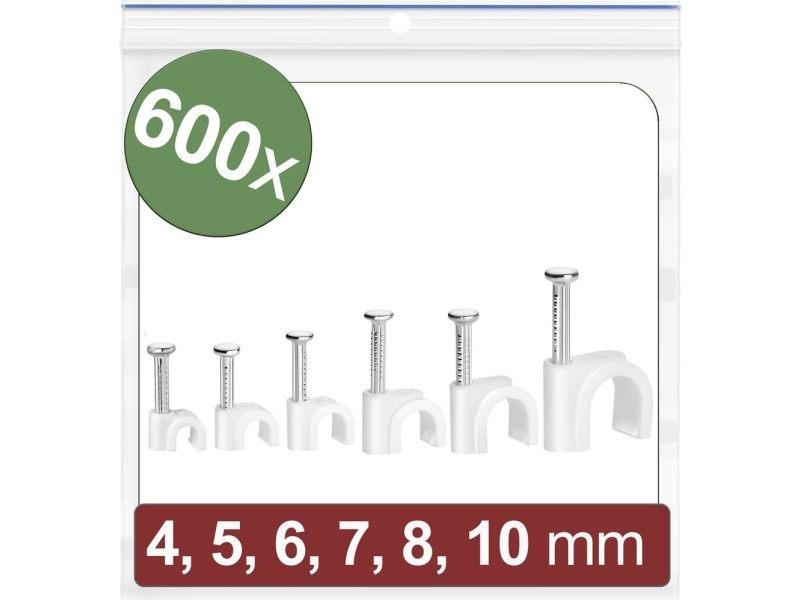 Quadrios 24Ca426 Nagelclips 24Ca426 Sammel-Ø-Bereich 2 Bis 10 Mm Weiß 600 Stück