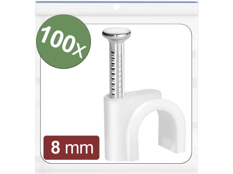 Quadrios 24Ca421 Nagelclips 24Ca421 Sammel-Ø-Bereich 5 Bis 8 Mm Weiß 100 Stück