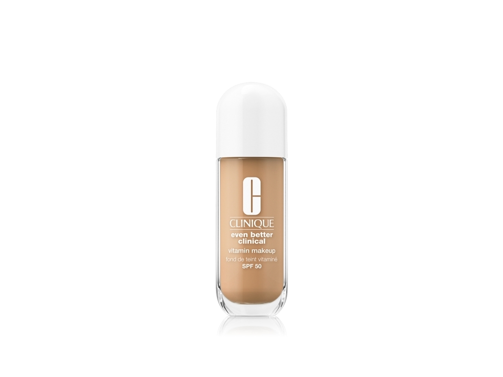 Clinique Even Better Clinical Vitamin Makeup SPF 50, Pumpeflaske, Væske, Kombineret hud, Tør hud, Normal hud, Olieret hud, Olieret hud, Sensitiv hud, Lysende, Fugtende, Beskyttelse, Glattende, Lys, Medium, Cool