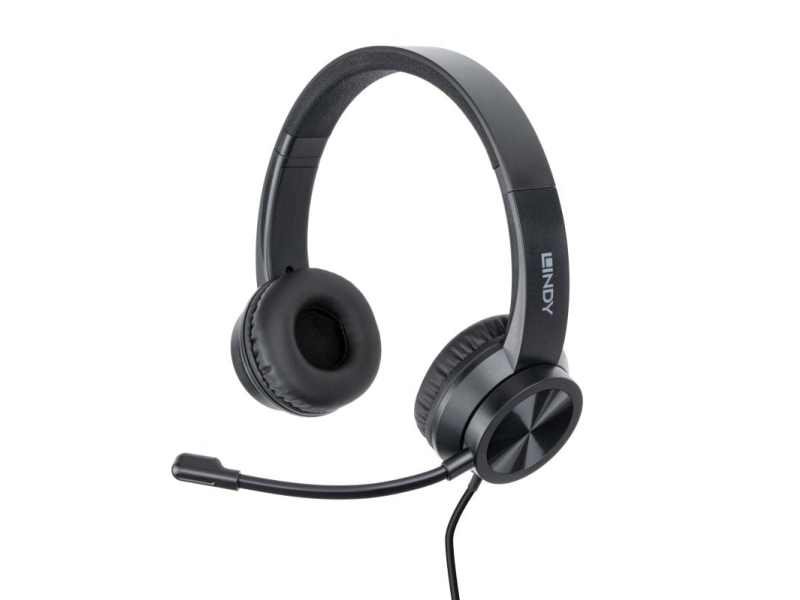 Lindy 20439, Ledningsført, 20 - 20000 Hz, Kontor/Callcenter, 132 G, Headset, Sort