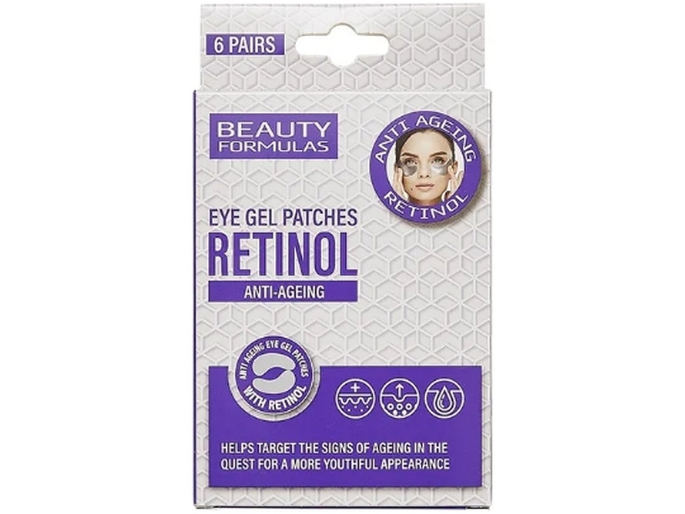 Beauty Formulas_Eye Gel Patches Retinol Anti-Aging Augenpflaster Mit Retinol 6 Paar