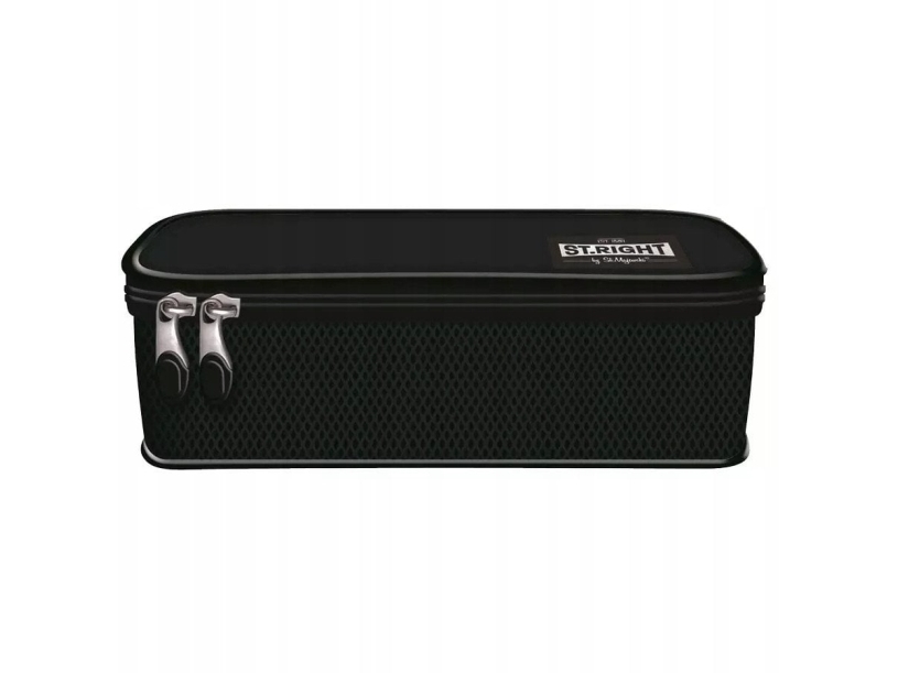 Federtasche Oval 1Zam 1Klap Stright Schwarz Vinta