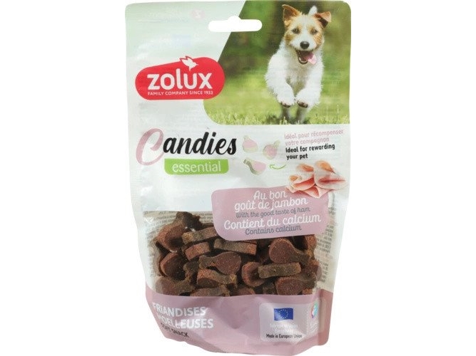 Zolux Træningsgodbidder Til Hund Candies Mini Lår Med Skinke 150 G