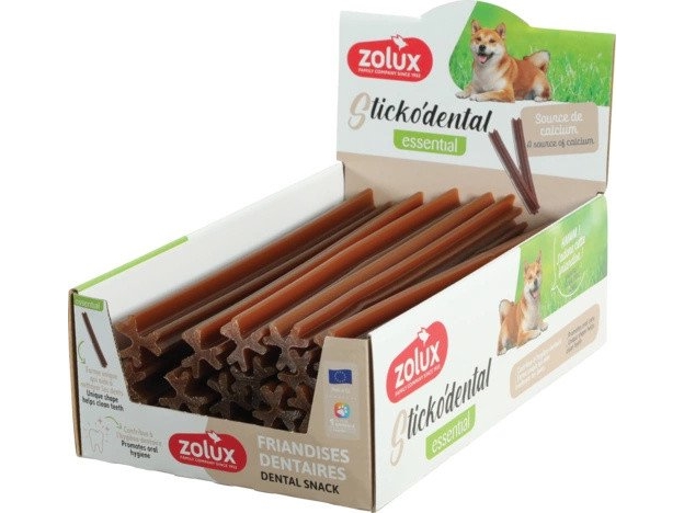 ZOLUX Hammasherkku koirille STICKODENTAL L kalsiumilla 21cm 20kpl 21cm 20kpl