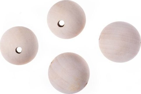Holzperlen, Perlen 40 Mm, 4 Stück.