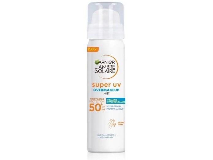 Garnier Ambre Solaire Super UV Face Mist over makeup SPF50 75ml | Hudvård - Ansiktsvård - Ansiktsmist | GameStuff