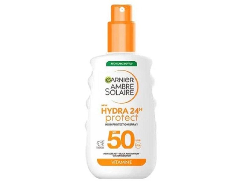 Garnier Ambre Solaire Hydra 24 Protect Spf50 Suncream Spray 150Ml