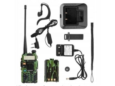 Baofeng UV-5R HTQ Camo walkie talkie scanner radio Camouflage | Tele & GPS - Hobbyradio - Walkie talkie | GameStuff