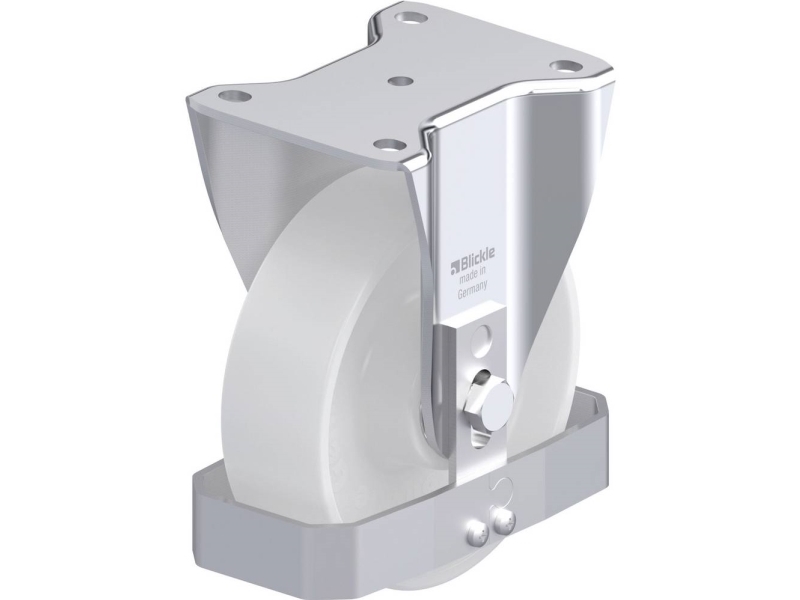 Blickle 742379 Bh-Po 160K-Fs Festes Stahlrad, Raddurchmesser 160 Mm, Tragfähigkeit Max. 450 Kg